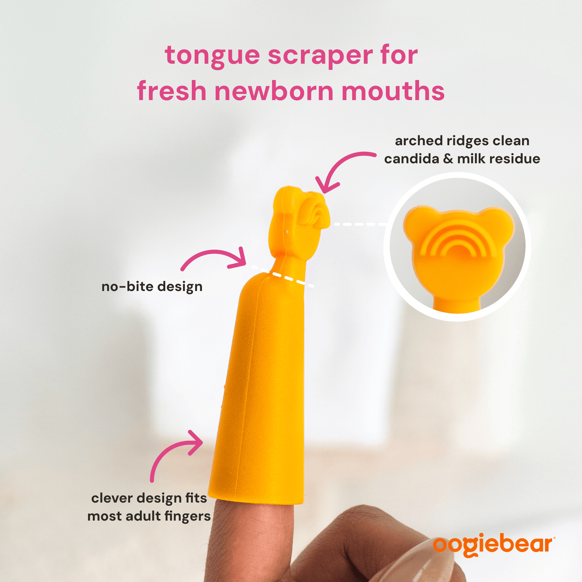 baby finger brush and tongue scraper