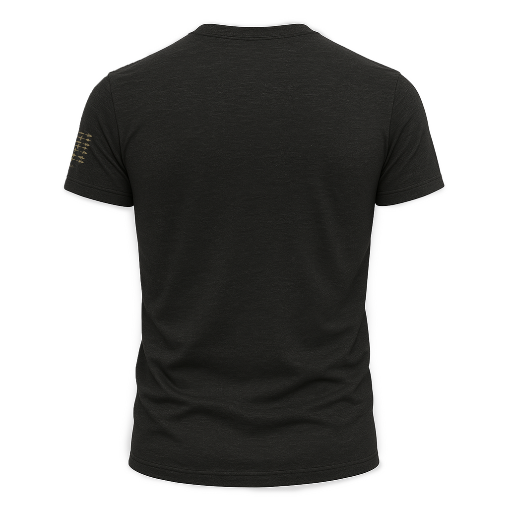 BBD Button Buck Down Unisex Graphic Tee - Black & Olive Green