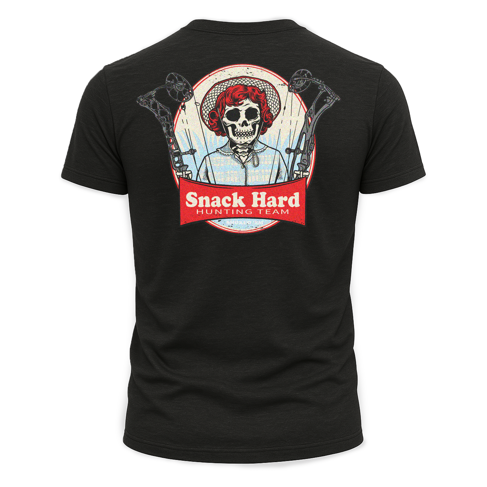 Snack Hard Hunting Team Graphic Tee - Outdoor Enthusiast Shirt