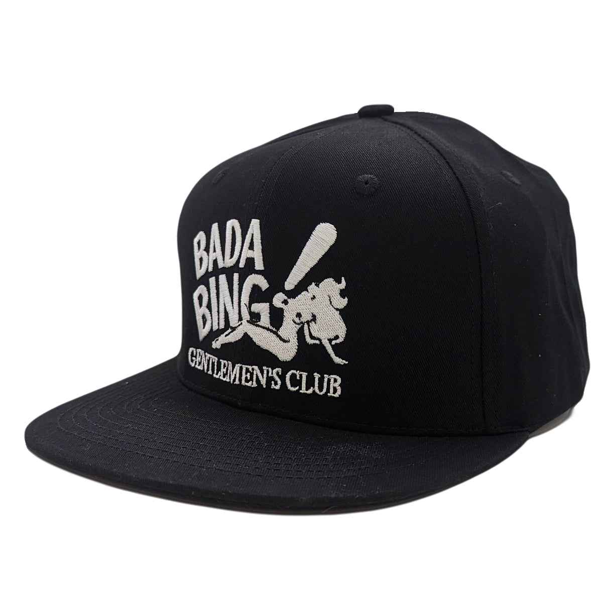 Bada Bing Gentlemen's Club hat with iconic embroidery, perfect for fans of New Jersey television history.