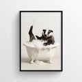 Badger Animal Bathroom Tub Poster