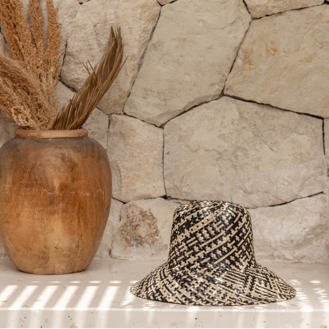 Ombre Woven Bucket Hat