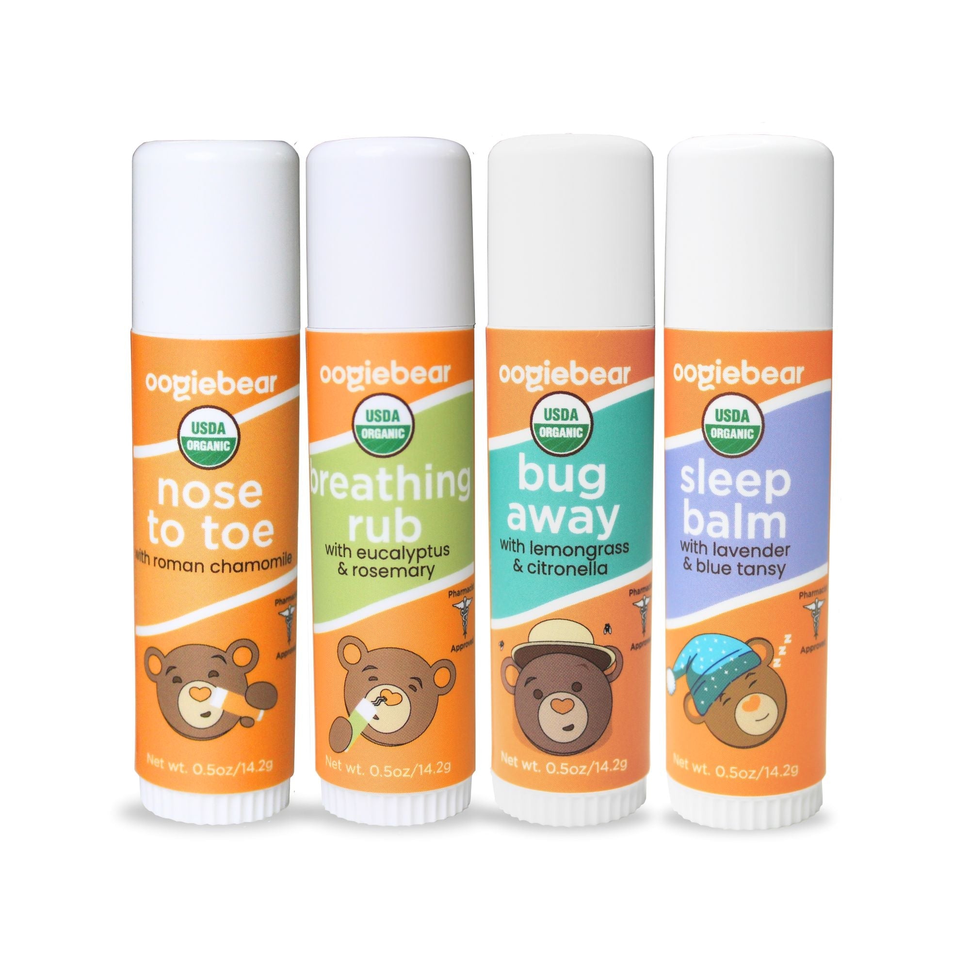 oogiebear 4-pack balm collection