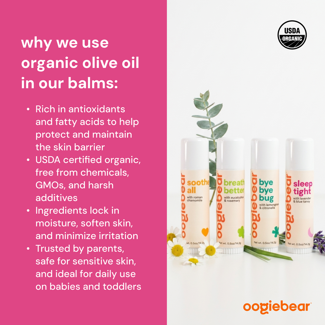 Organic Baby Balm Collection Set – 4-Piece Natural Skincare Kit