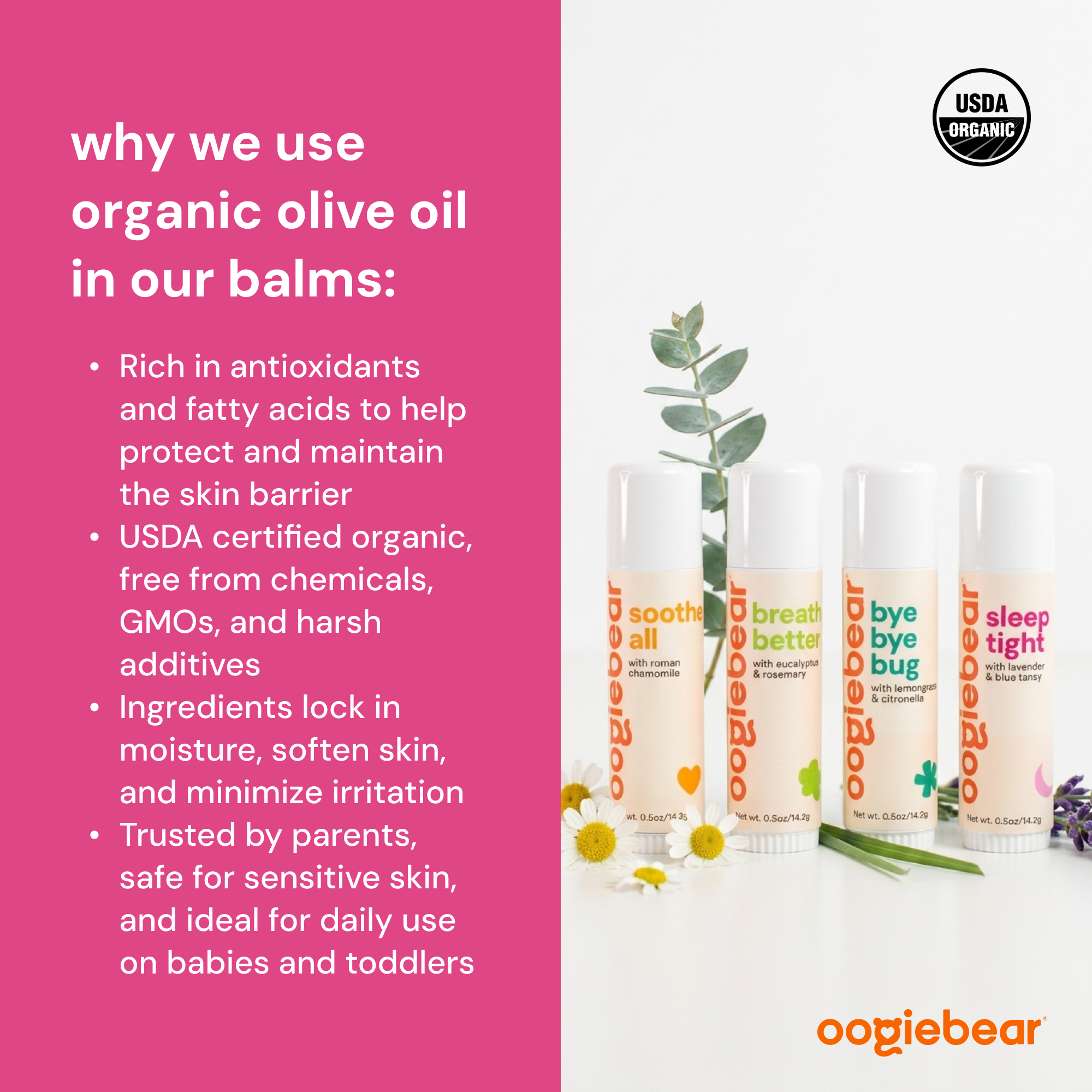 Organic Baby Balm Collection Set – 4-Piece Natural Skincare Kit