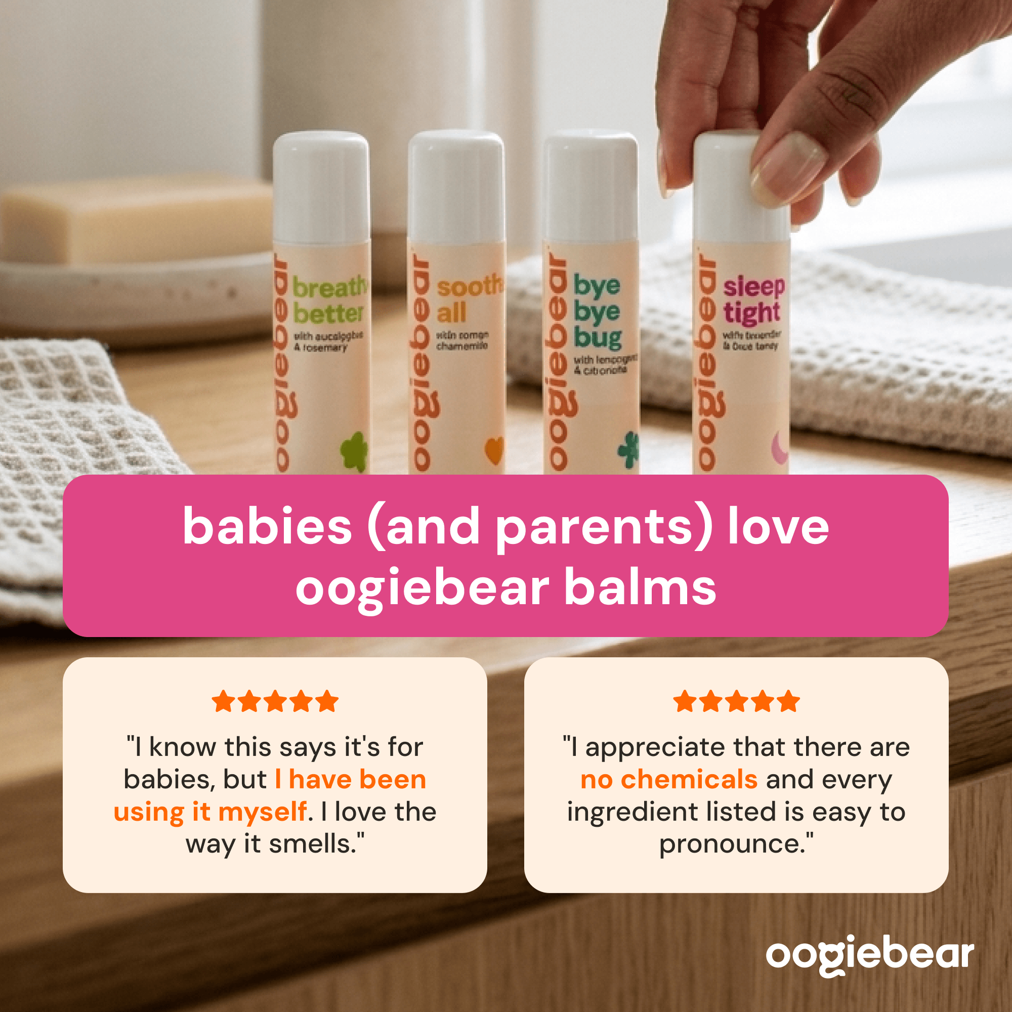 Organic Baby Balm Collection Set – 4-Piece Natural Skincare Kit