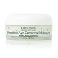 Jar of Eminence Bamboo Age Corrective Masque in clinical white and sage green packaging.