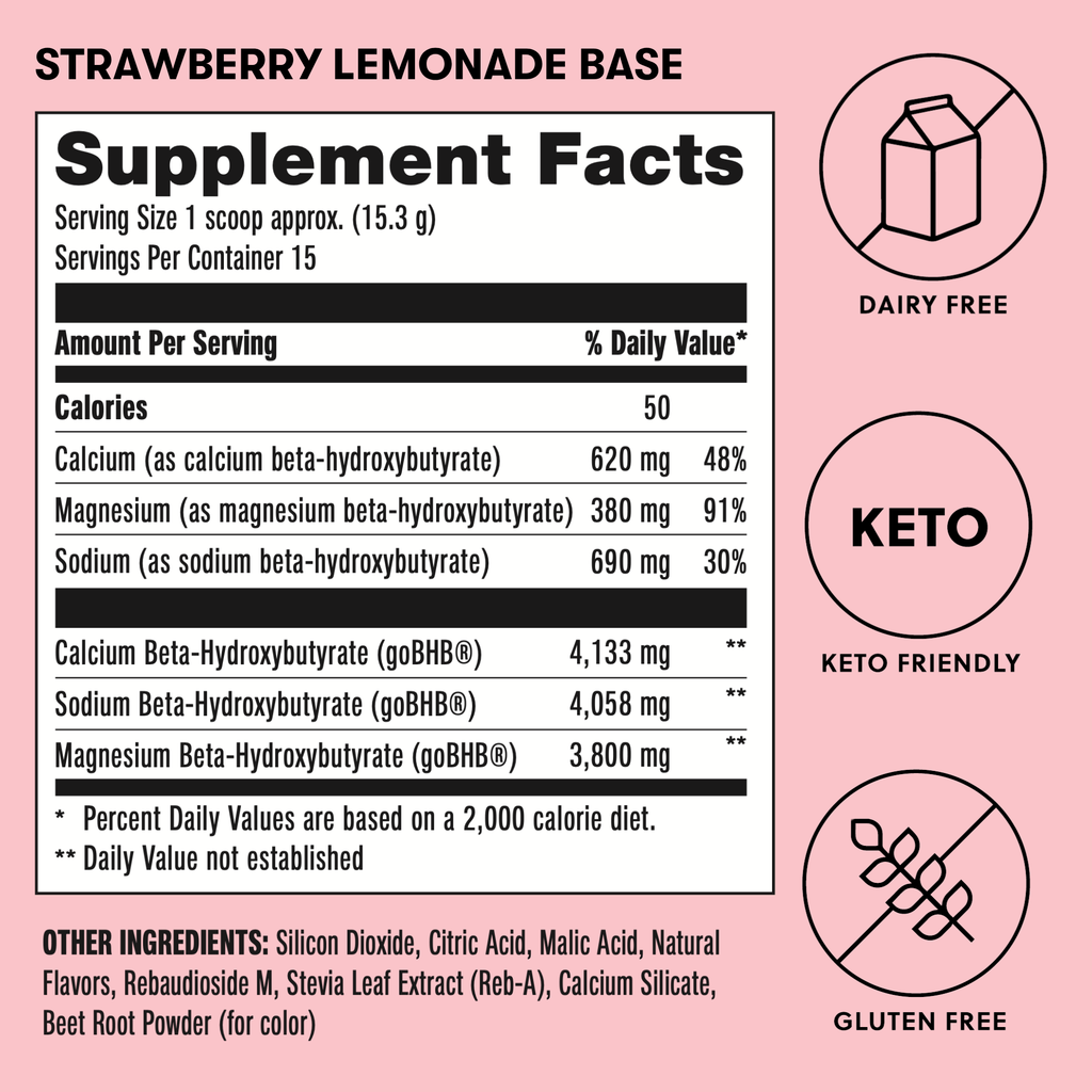 Base Ketones - Exogenous Ketones Drink Mix with goBHB®