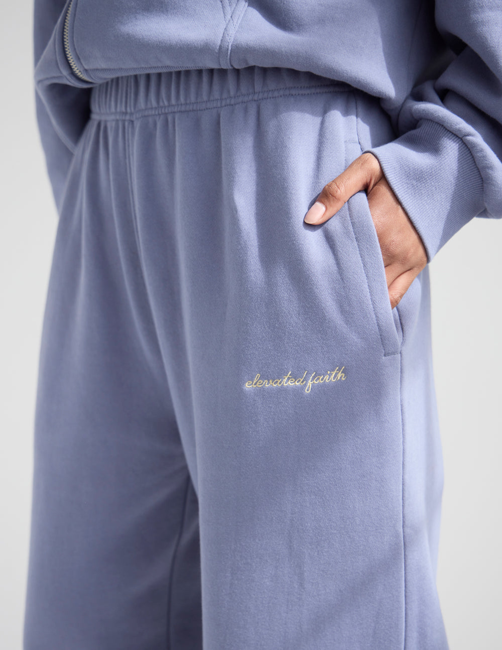 Plum colored wide leg sweatpants in a soft cotton fabric featuring an oversized drape