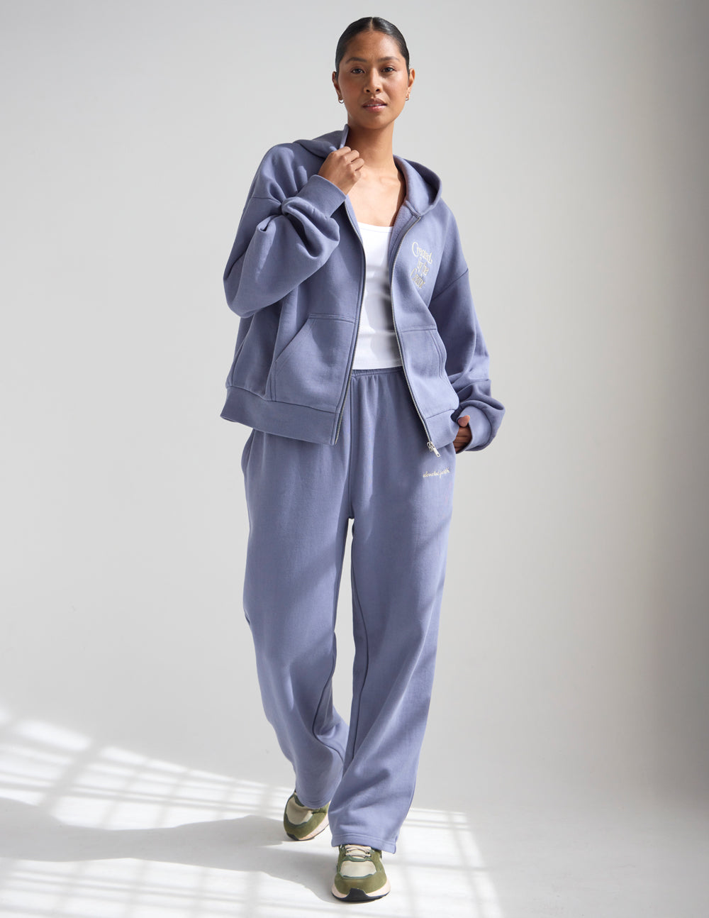 Plum Wide Leg Sweatpants