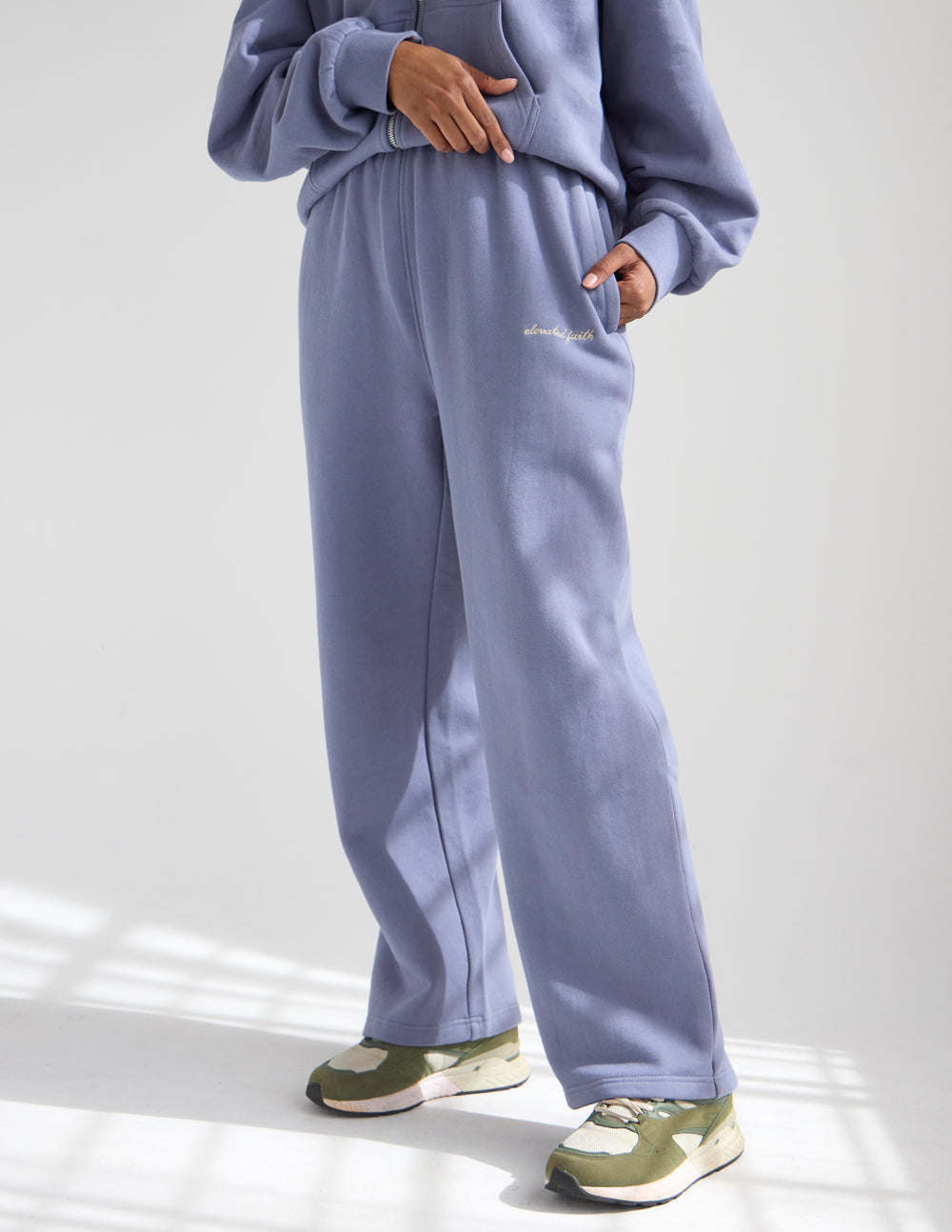 Plum Wide Leg Sweatpants