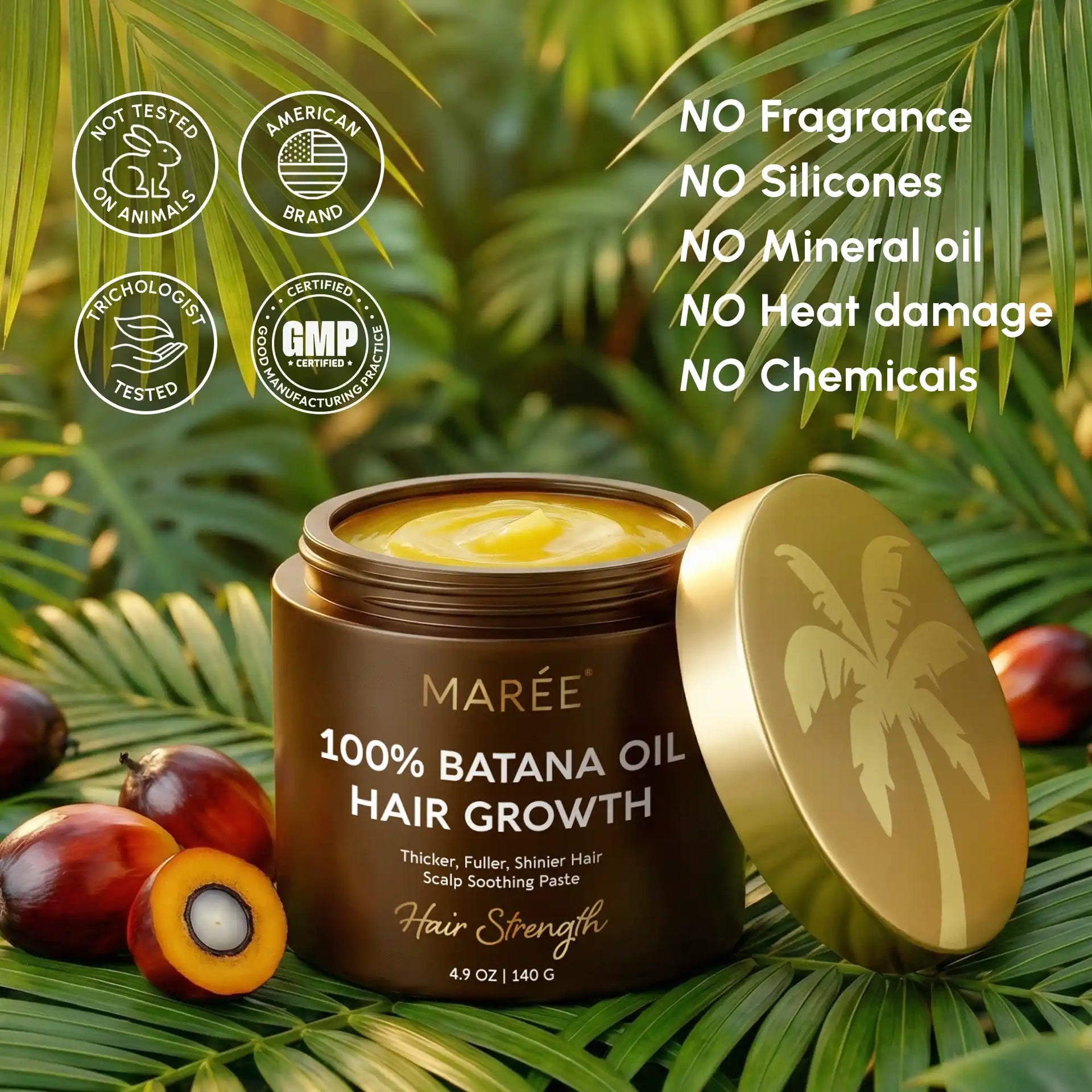 100% Raw Batana Oil Hair Growth Paste for Thicker Fuller Hair - Image 7