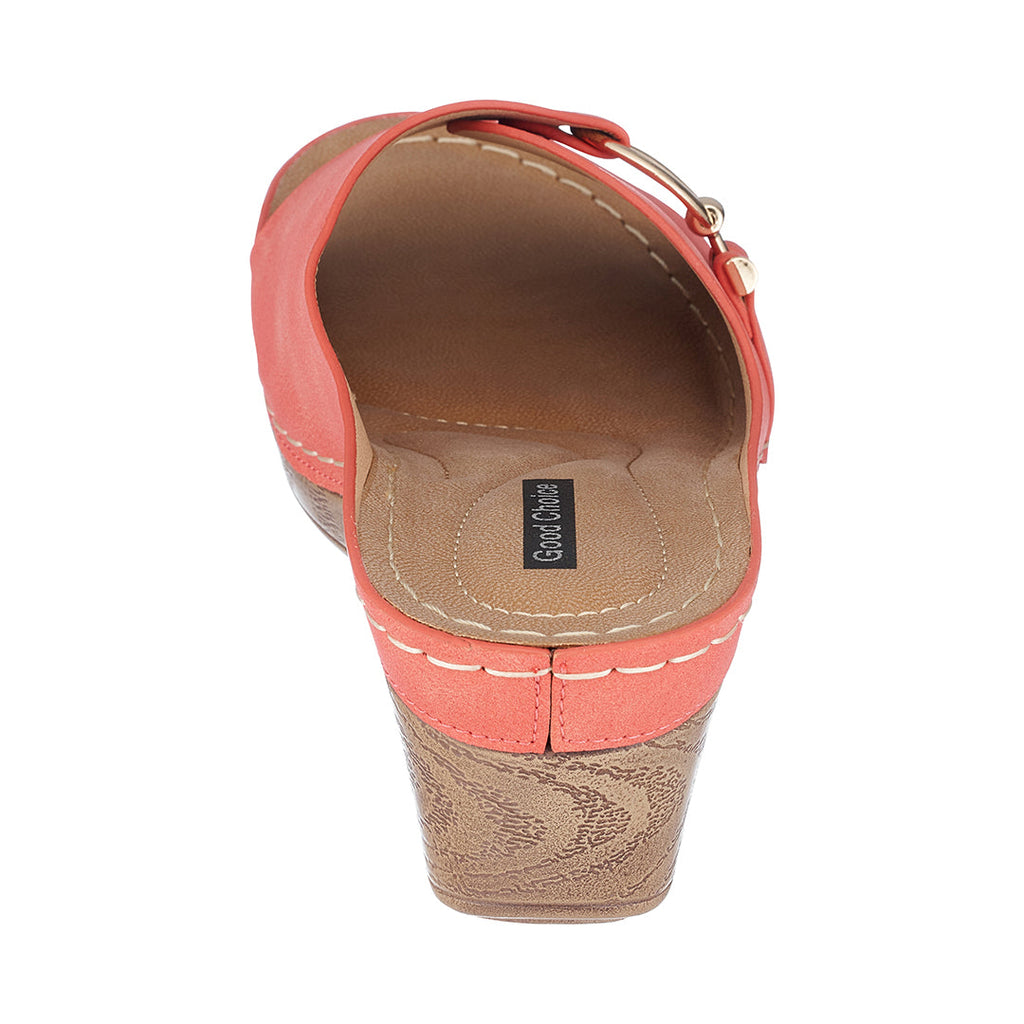 Bay Coral Wedge Sandals for Women - Comfortable Summer Footwear