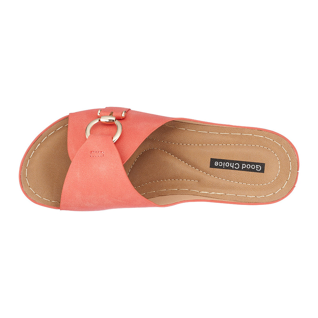 Bay Coral Wedge Sandals for Women - Comfortable Summer Footwear