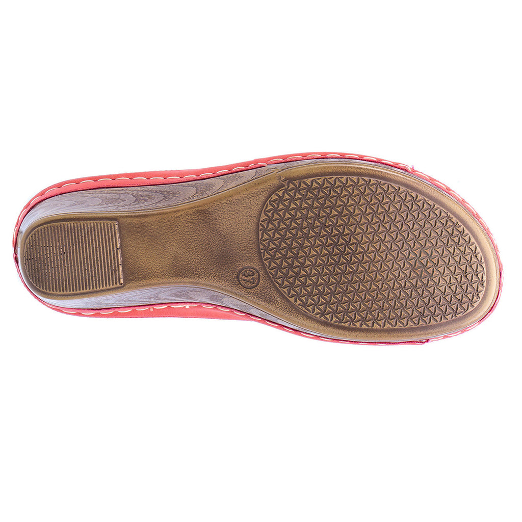 Bay Coral Wedge Sandals for Women - Comfortable Summer Footwear