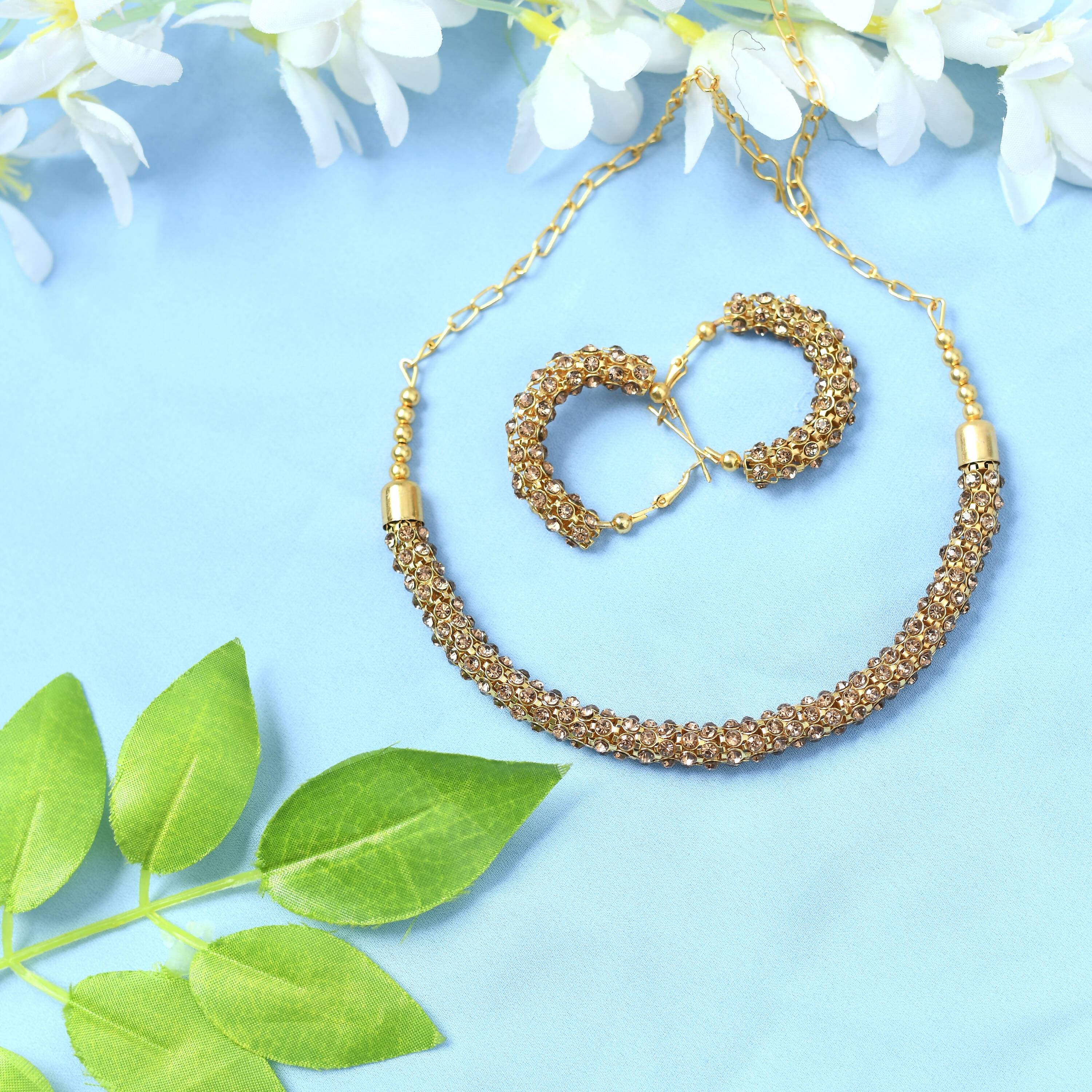 Gold-Polished Brass Hasli Design Statement Choker