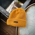 Nomad Waffle Knit Beanie - Marigold