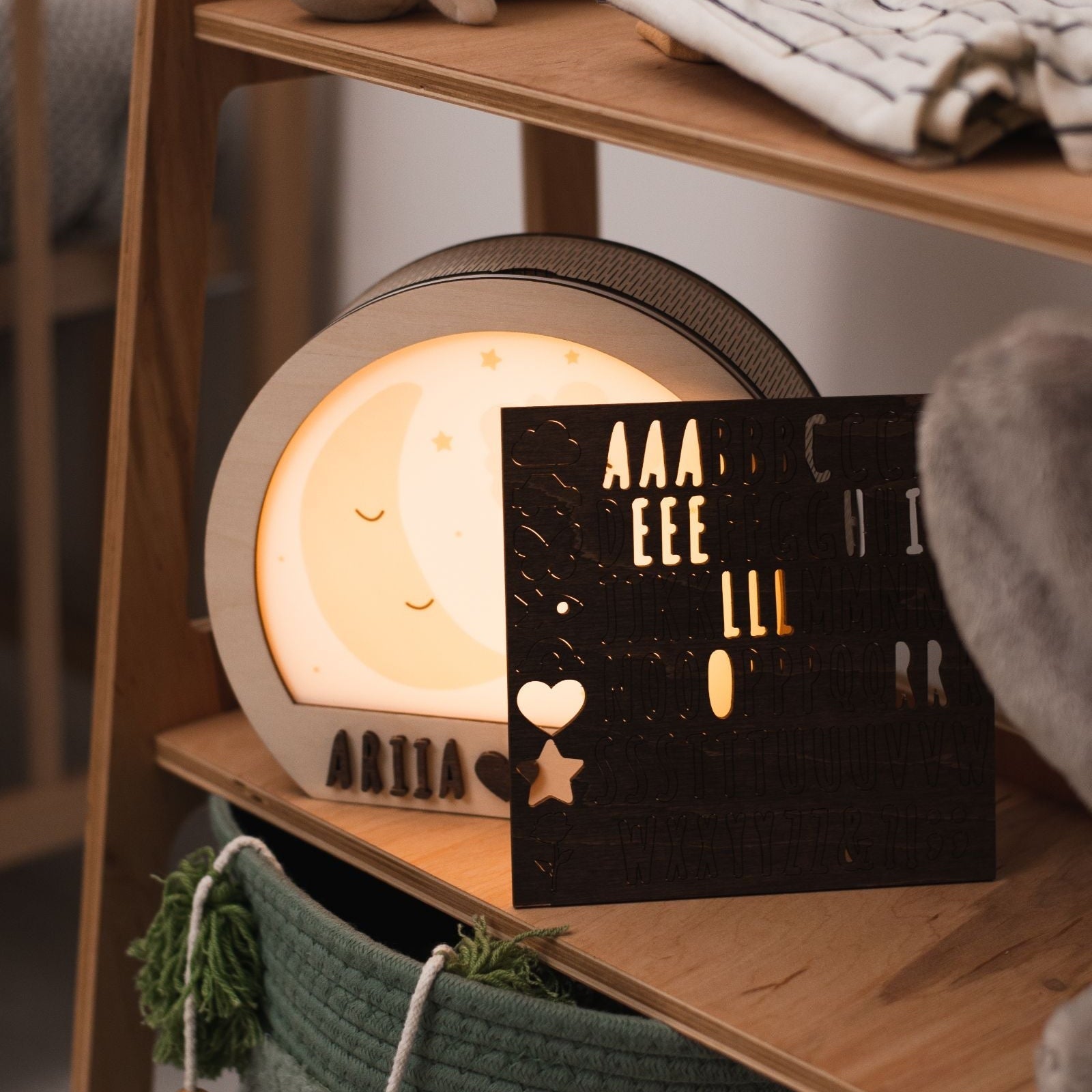 Minimalist Bear LED Night Light - Scandinavian Nursery Decor