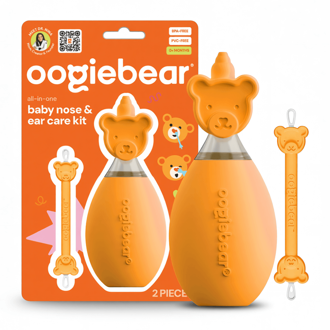 Baby Nose and Ear Cleaner Care Kit - Gentle Mucus Removal Tool