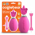 Baby breathing kit with bear-shaped booger and ear wax removal tools in pastel pink and blue