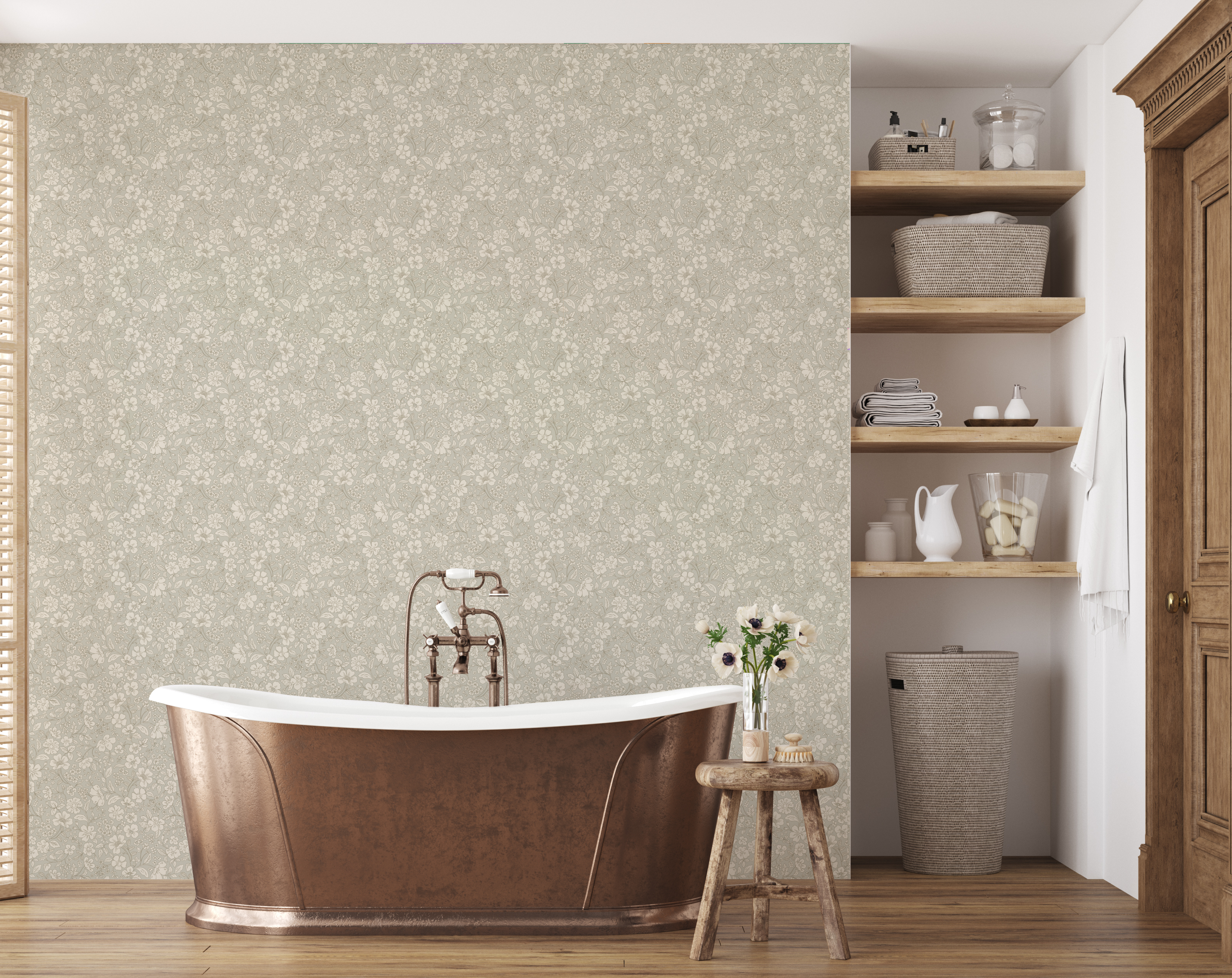 Beatrice Peel and Stick Removable Wallpaper by Daphne and Sage