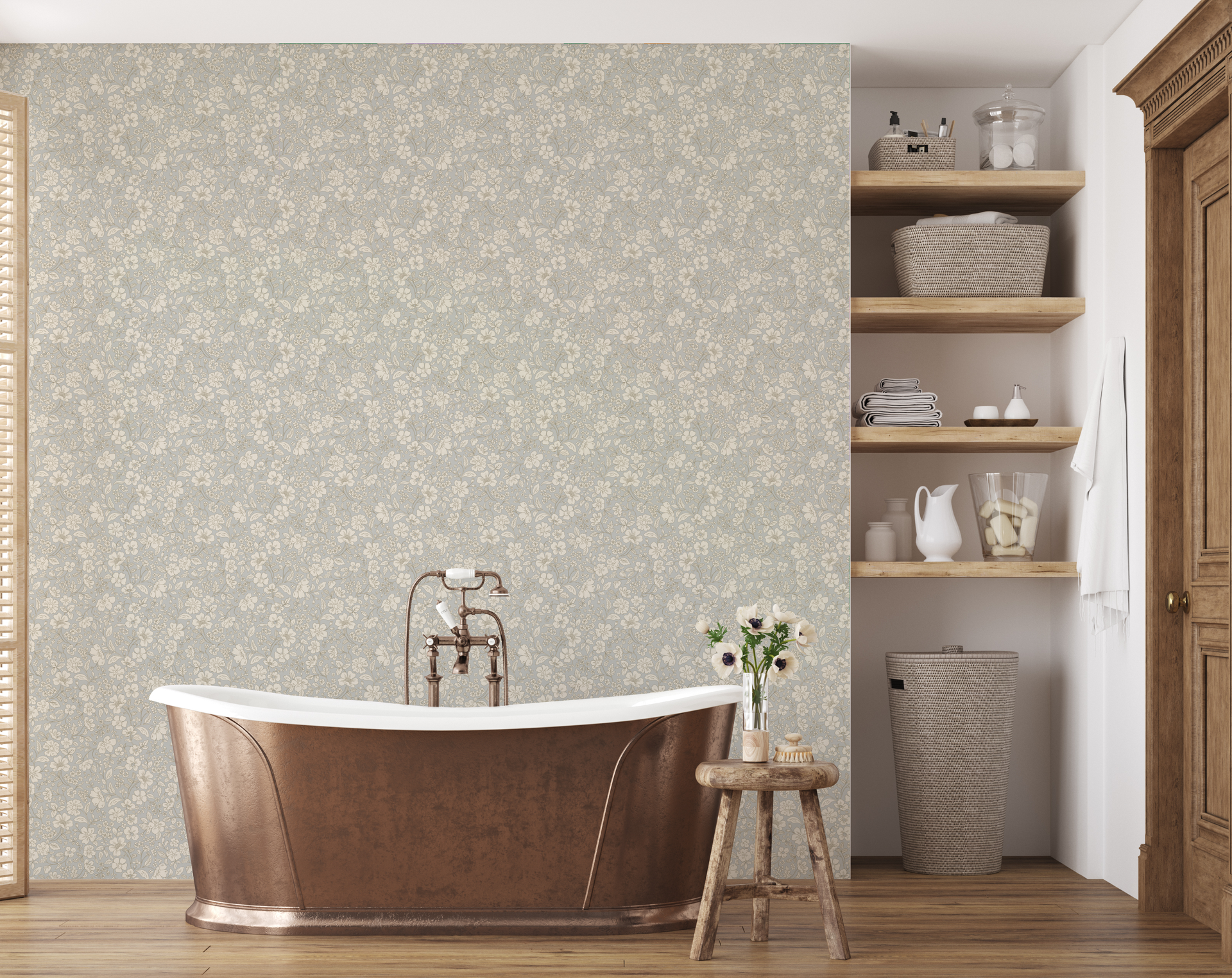 Beatrice Peel and Stick Removable Wallpaper by Daphne and Sage