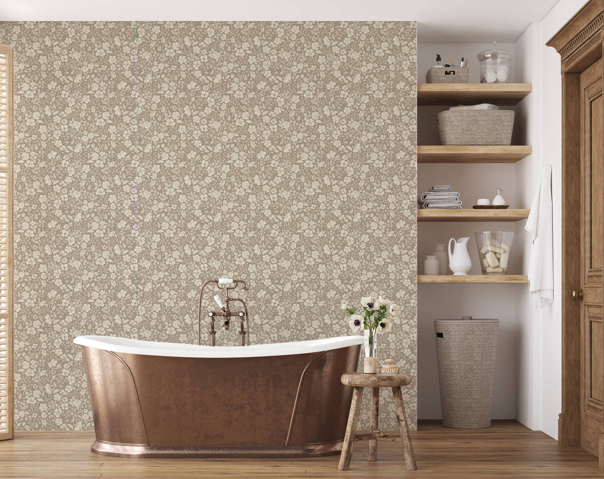 Beatrice Peel and Stick Removable Wallpaper by Daphne and Sage