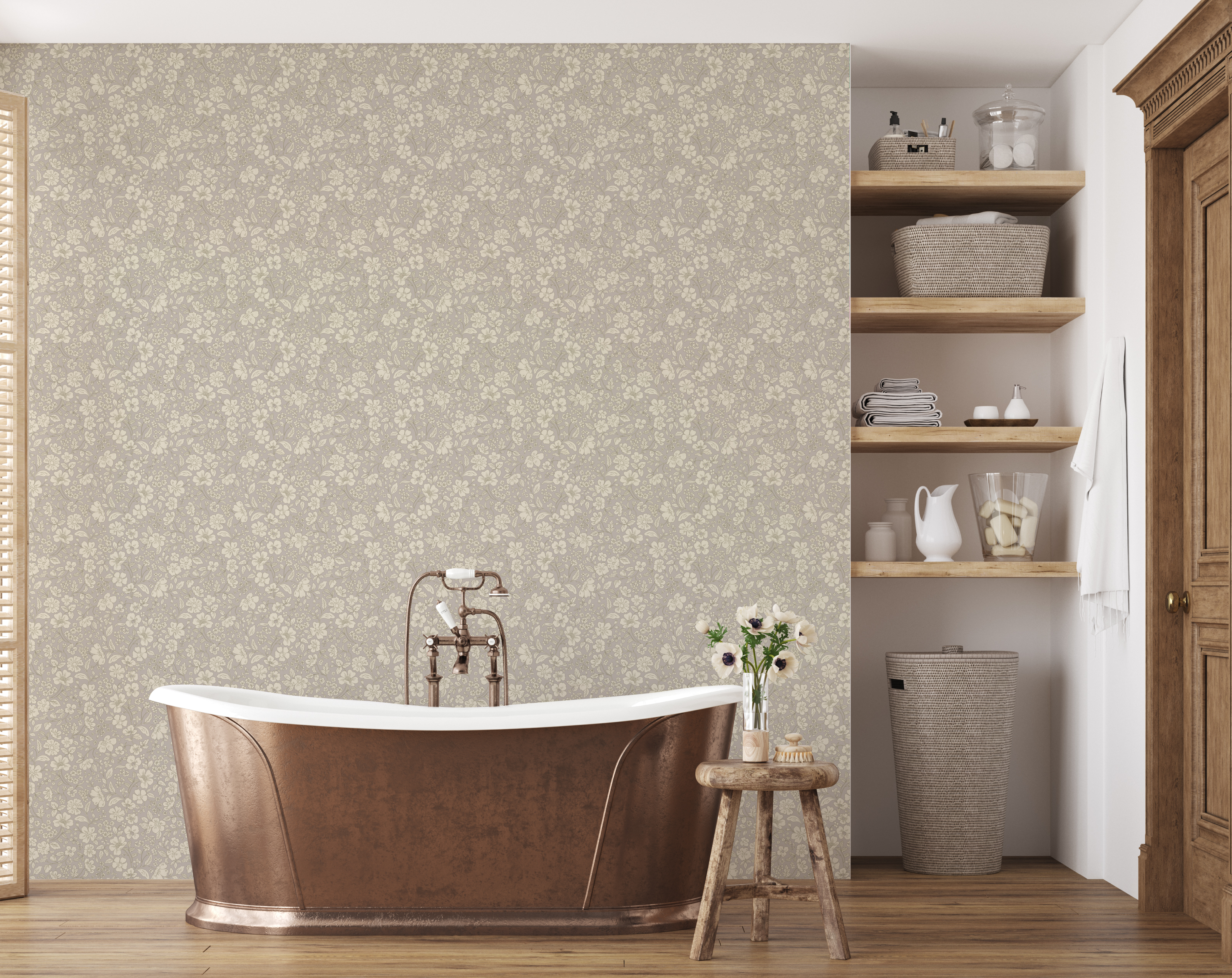 Beatrice Peel and Stick Removable Wallpaper by Daphne and Sage