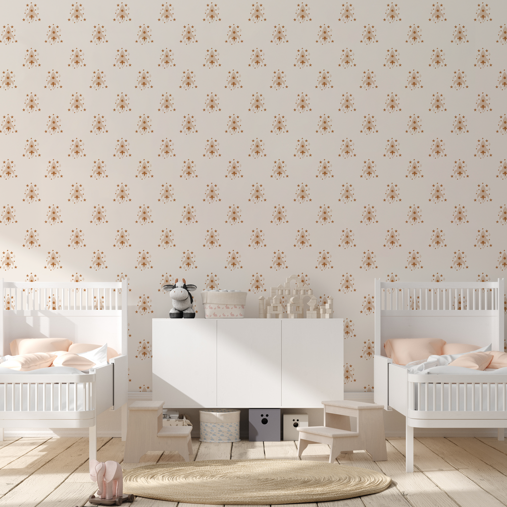 Ryan Geometric Removable Wallpaper in Mint, Lavender and Navy