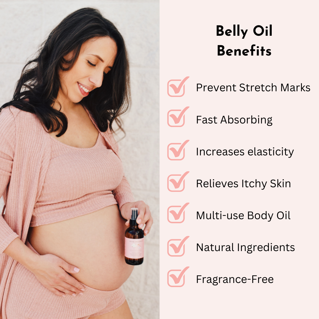 Women's Organic Stretch Mark Belly Oil - 4oz