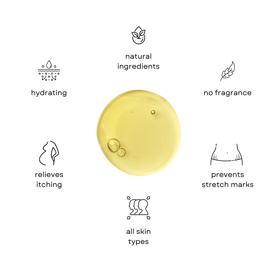 Women's Organic Stretch Mark Belly Oil - 4oz