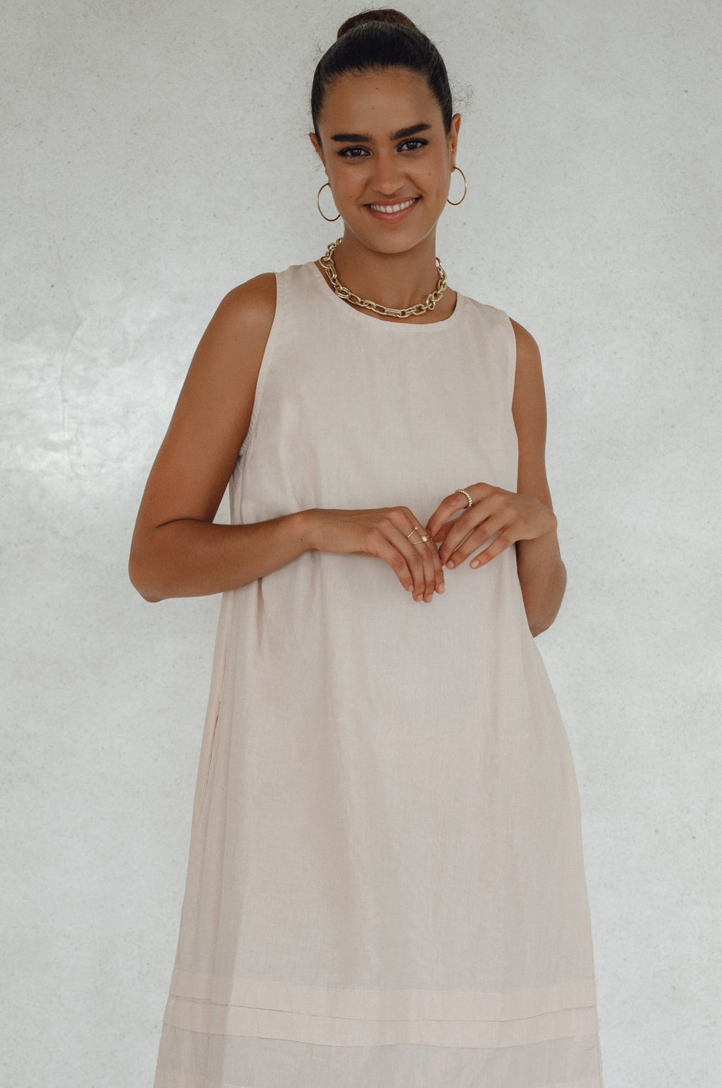 Beloved Cara Slip on Cotton Maxi Dress (Sale)