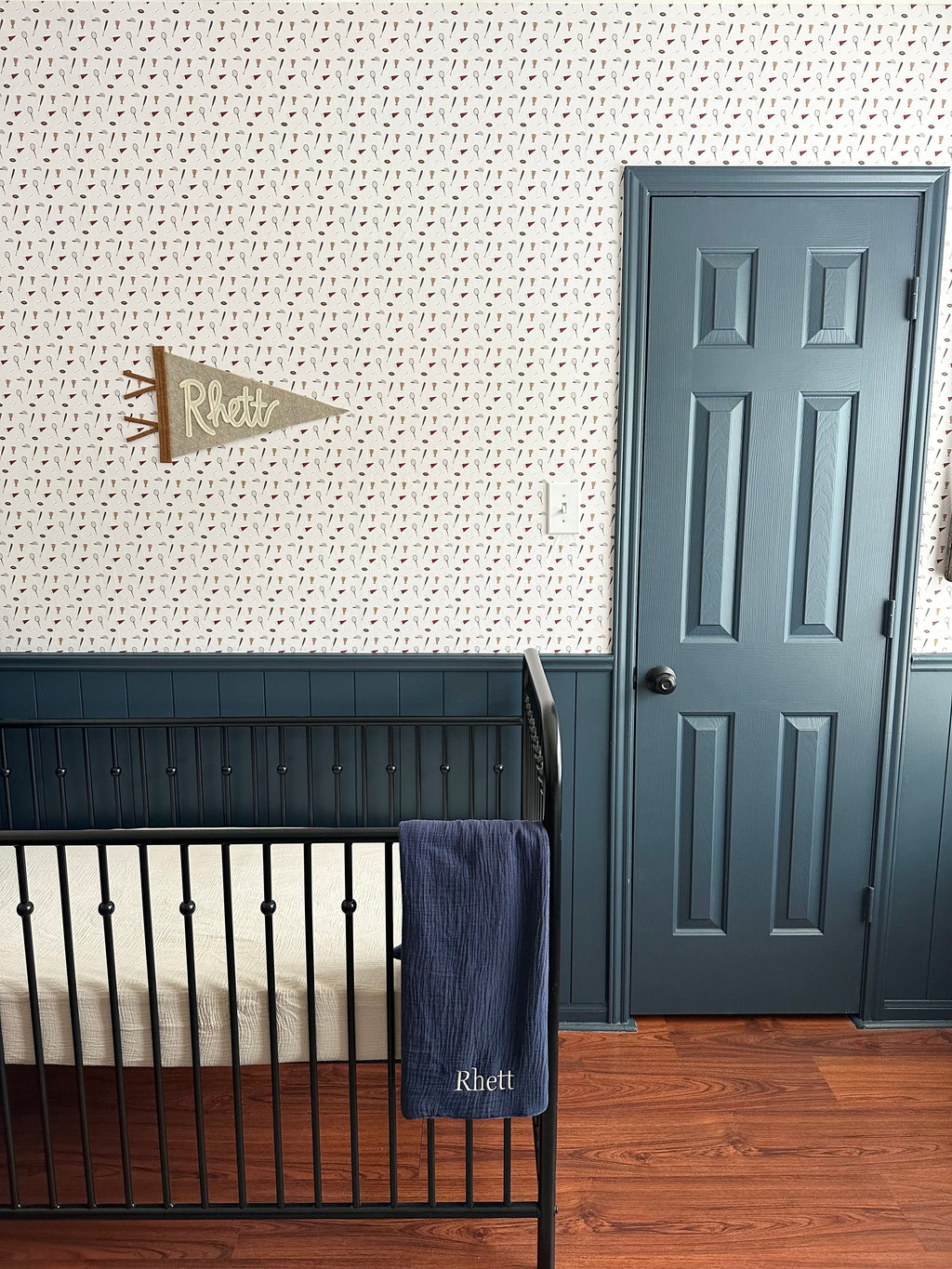 Benny Removable Wallpaper - Sporty Vintage Nursery Decor