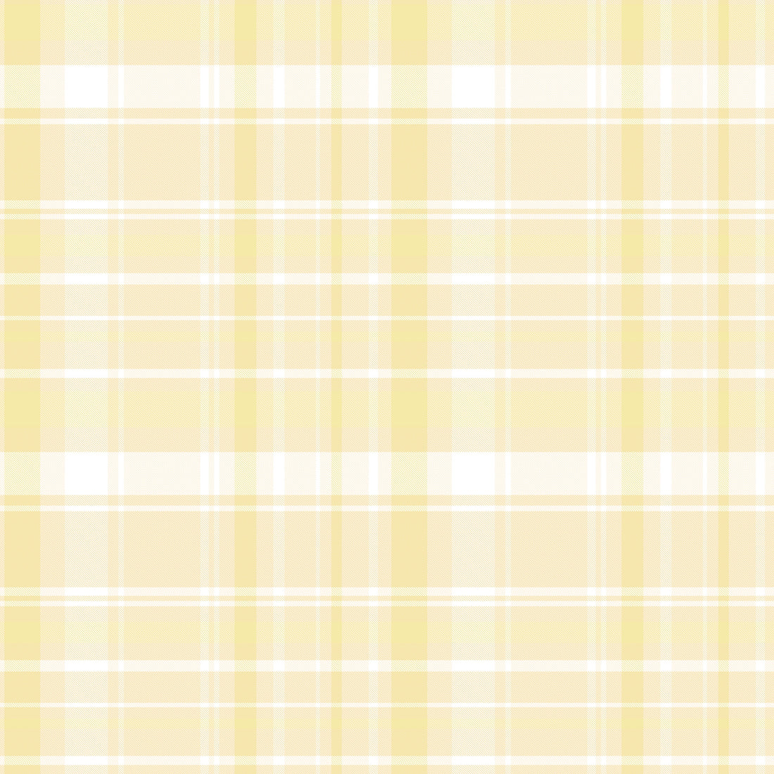 Classic Plaid Wallpaper in Blue-Grey, White, Pink, and Yellow