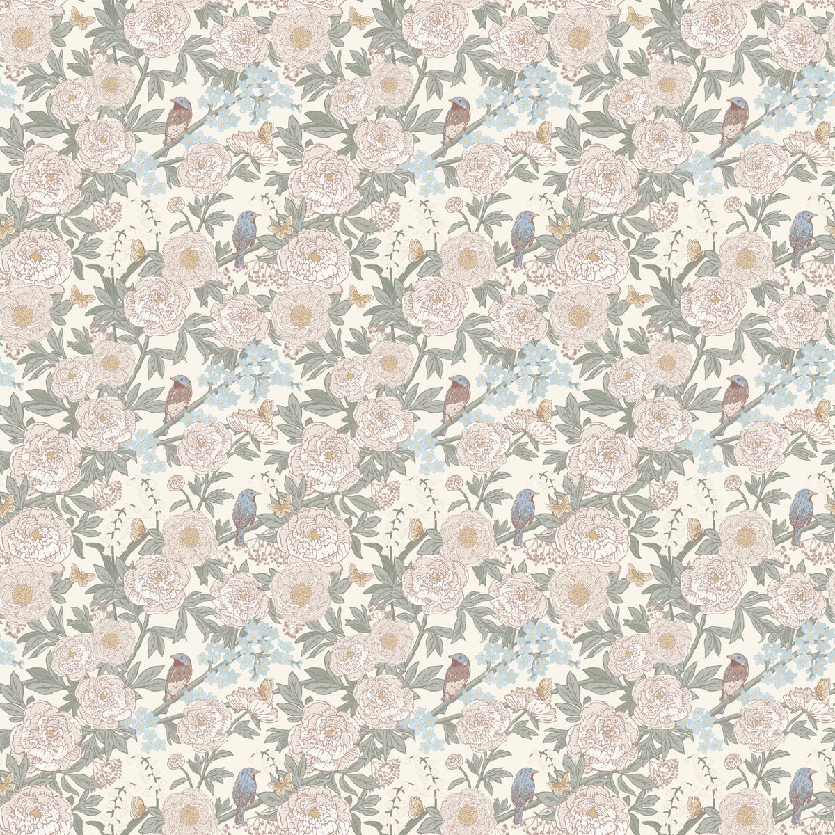 Bertie Wallpaper by Katie Lyn Designs