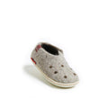 Handfelted Wool Kids Shoes - Grey with Rubber Sole