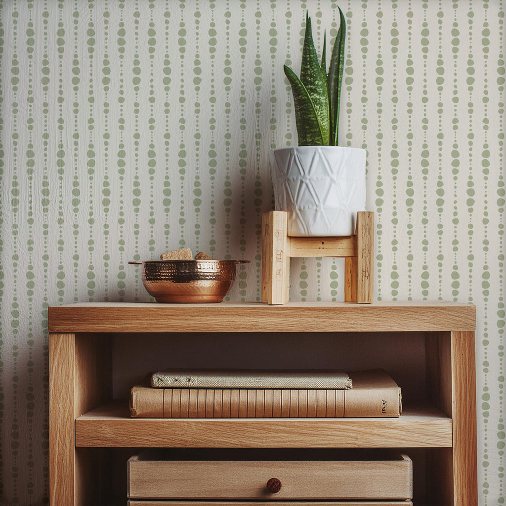 Blake Geometric Wallpaper in Black, White & Blush-Pink