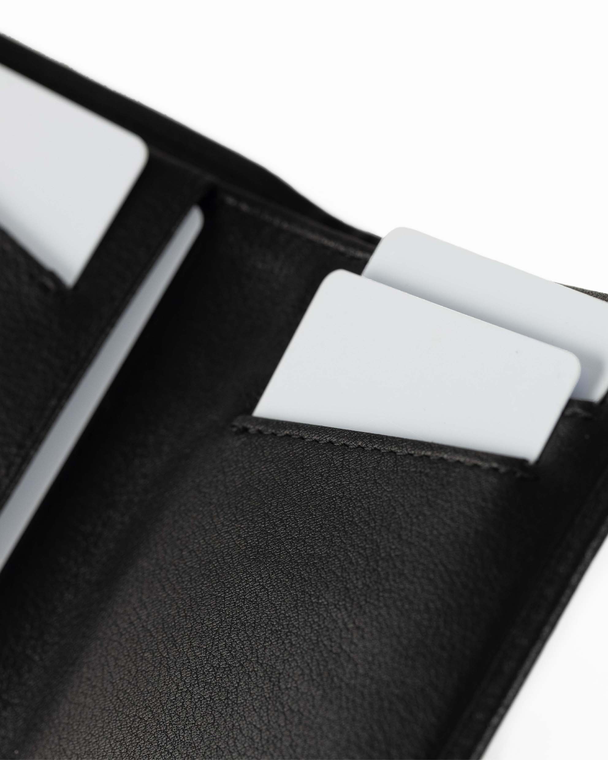 The Billfold - Black Italian Leather RFID Protected Wallet