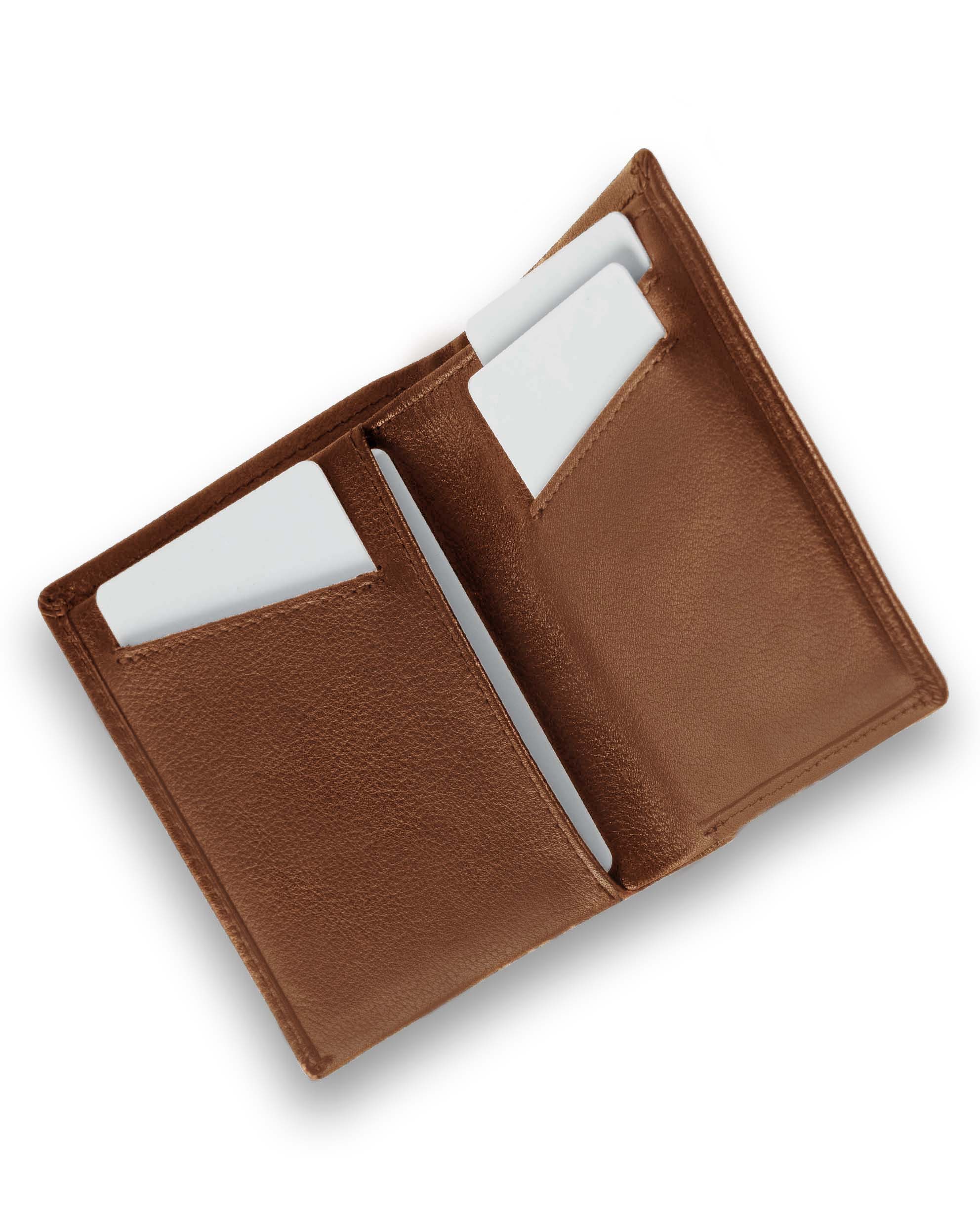 The Billfold Wallet - Saddle Top-Grain Italian Leather RFID