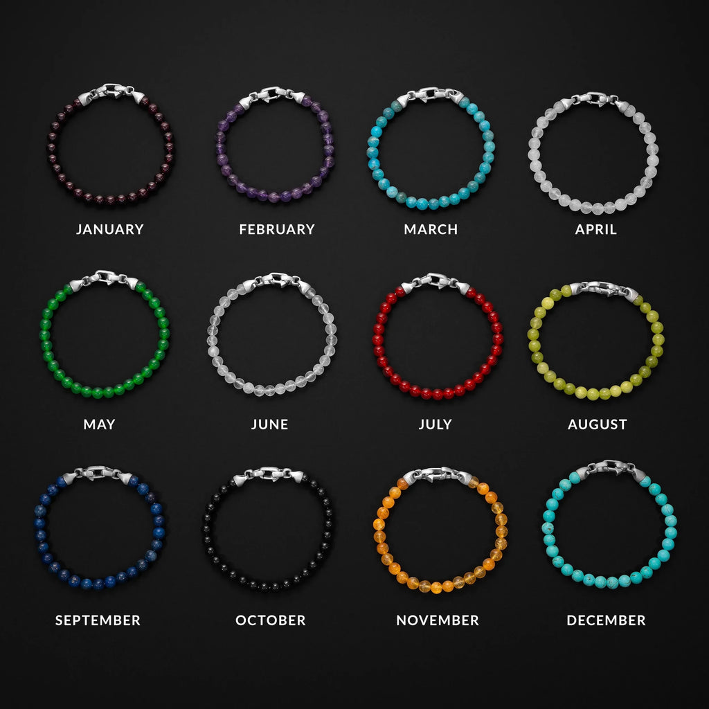 Birthstone Bracelet, 6MM - April