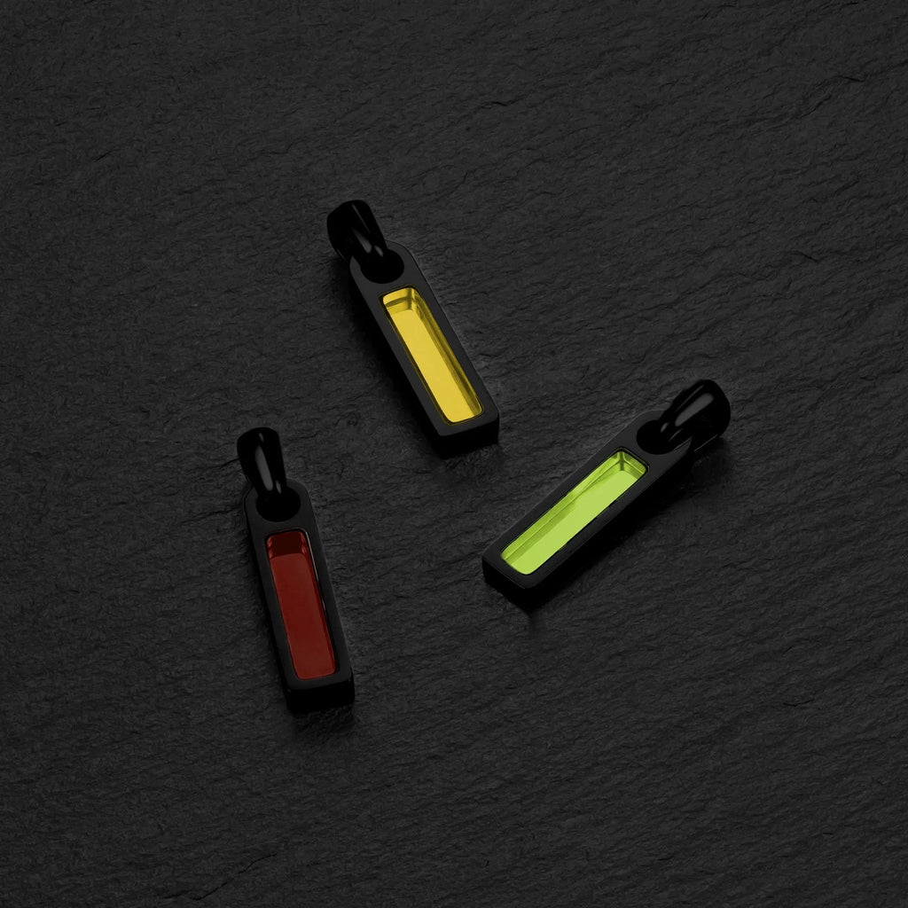 Birthstone Tag Pendant - Stealth