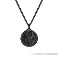 The Lion pendant in a stealth matte finish, centered on a minimalist background.