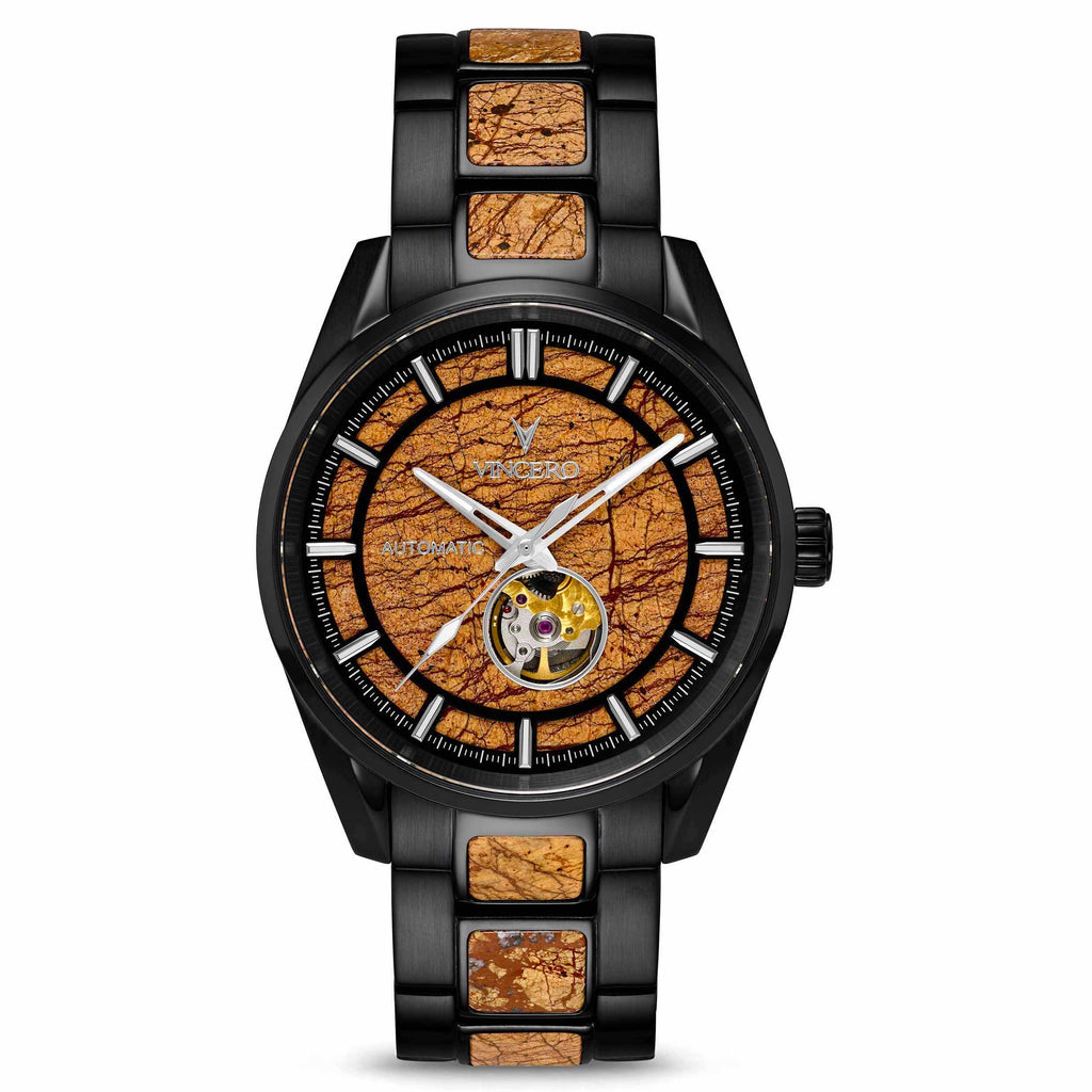 The Quantum Auto Bengal automatic watch featuring a detailed dial and stainless steel casing.
