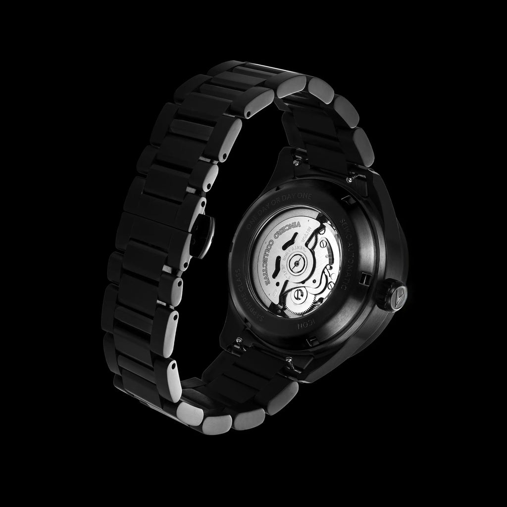 Icon Automatic Watch - Tigers Eye Stealth Self-Winding