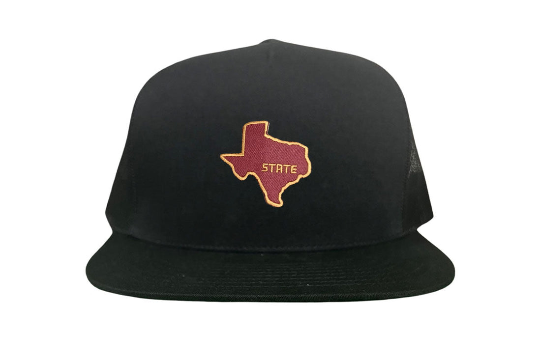 Texas State Bobcats Dad Hat Maroon and Gold Baseball Cap
