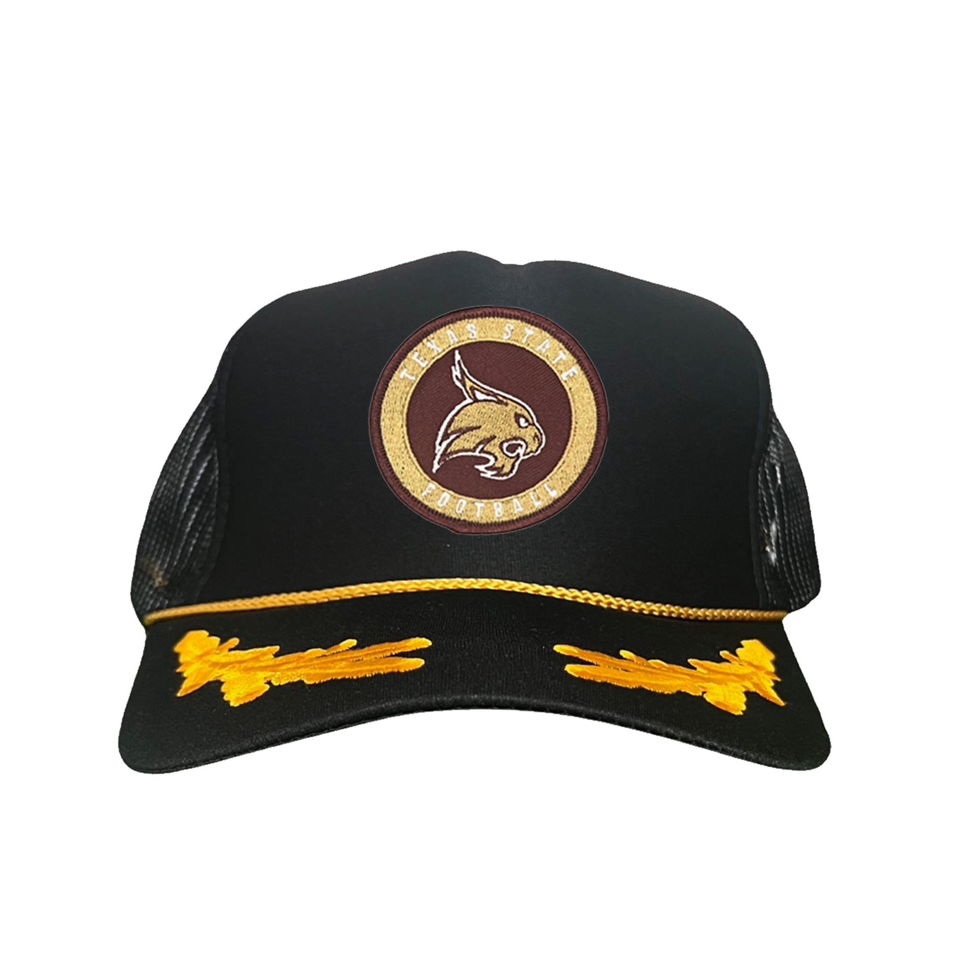 Texas State Bobcats Football Supercat Circle Patch Baseball Hat