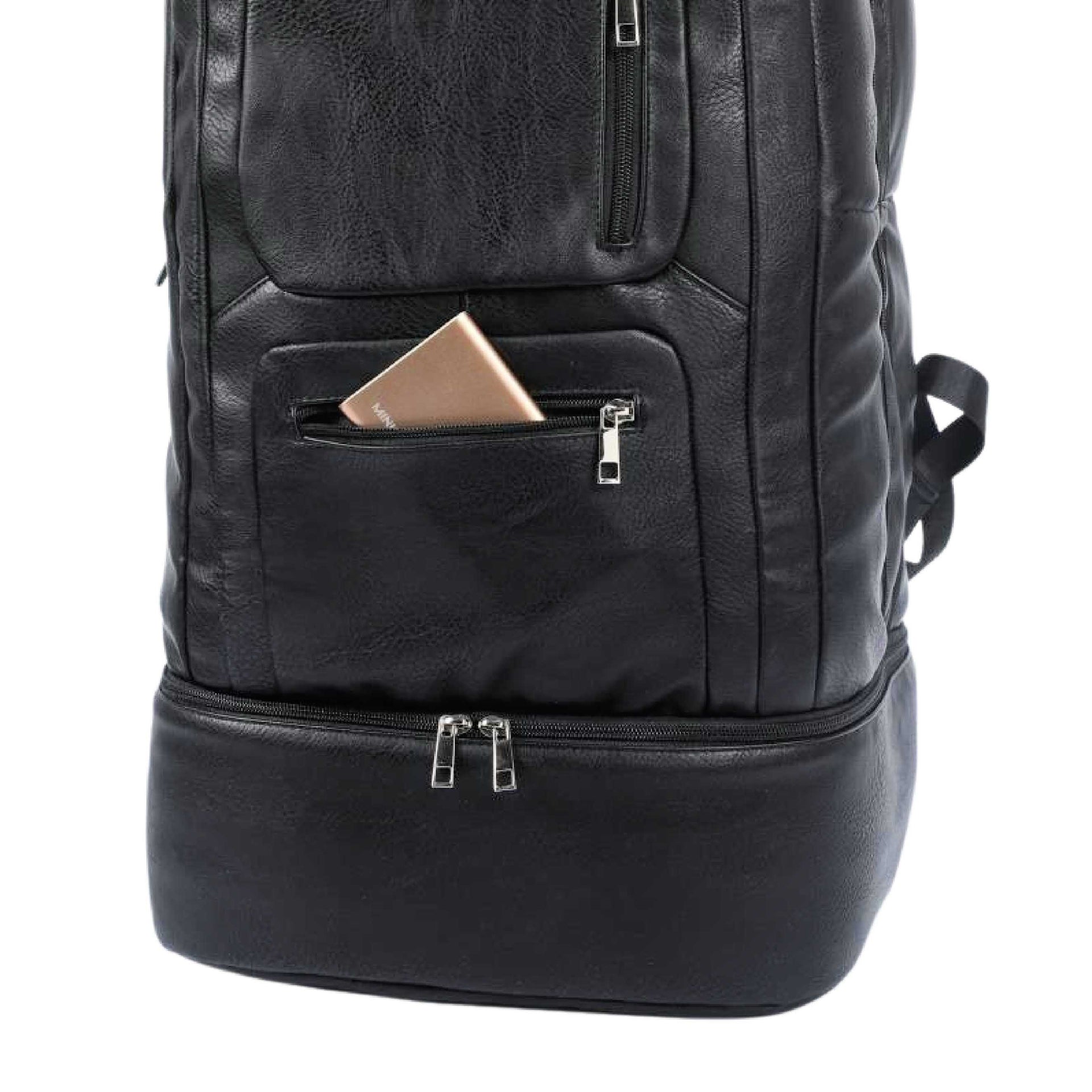 Black Leather Patented Carry On Backpack (Only 300 Made)