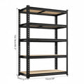 Industrial Heavy Duty Garage Shelving Rack, 2000lb Steel Shelf