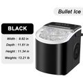 Portable Countertop Ice Maker Machine with Dual Ice Sizes