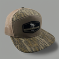 Black Hex Woven Patch 7 Panel Hat for Outdoor Lifestyle